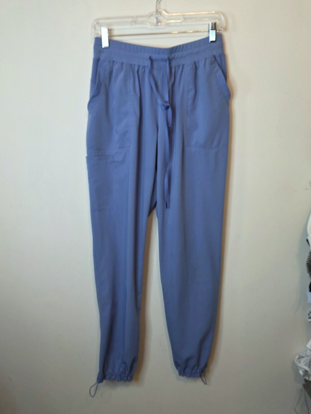 WonderWink Aero Flex Utility Scrub Pants Ceil Blue Style 5129 Size Medium